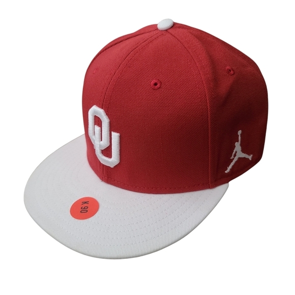 Oklahoma Sooners Jordan Brand Performance Fitted Hat - Crimson/White Siz… - Picture 2 of 9